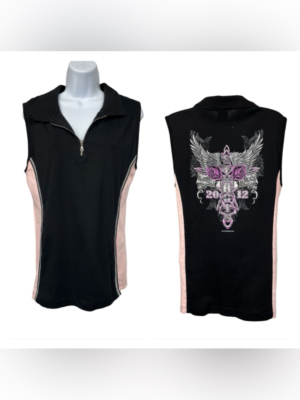 Vance Bikerwear tank p2p 18-24”